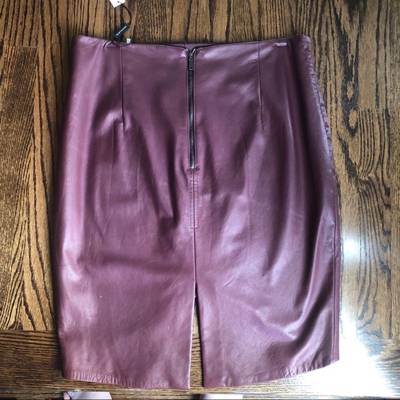 Elie Tahari leather skirt NWT - Picture 3 of 8